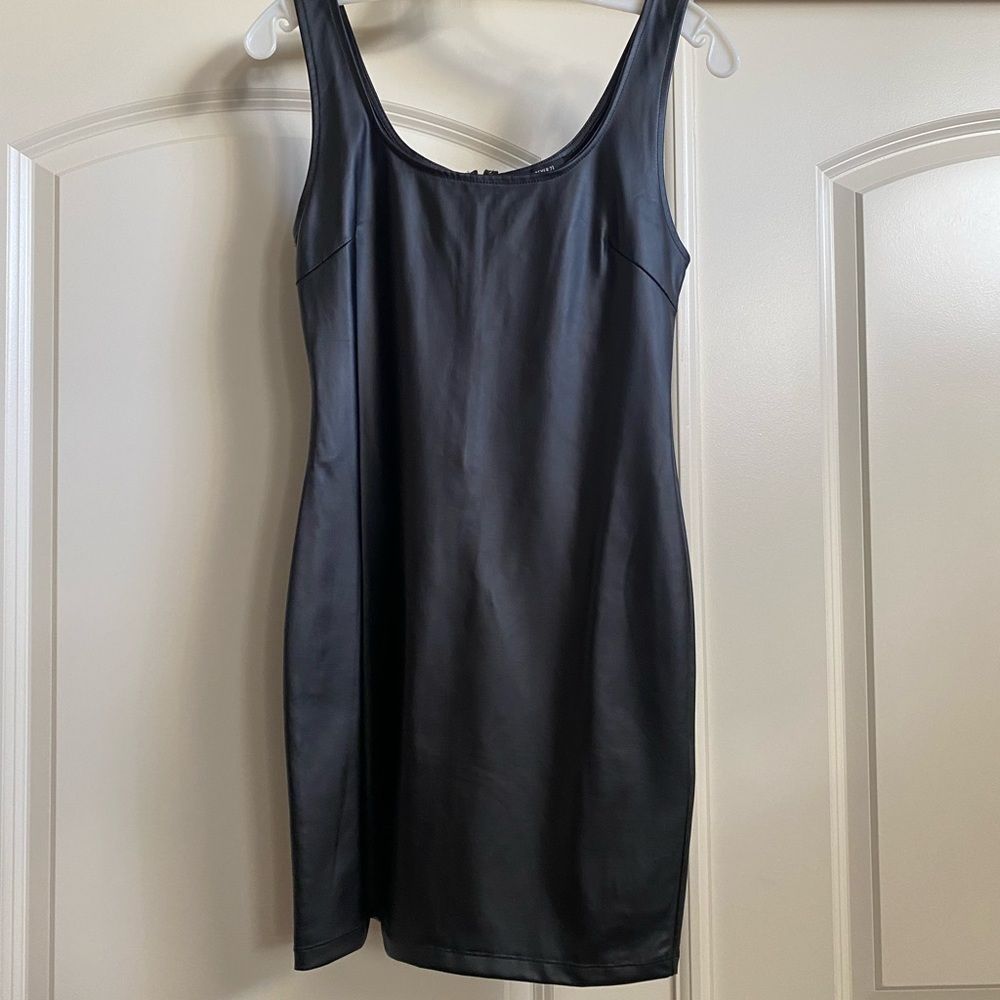 Leather dress new with tags